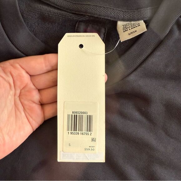 Levi's Men's Charcoal Crewneck Sweater - Picture 7 of 11